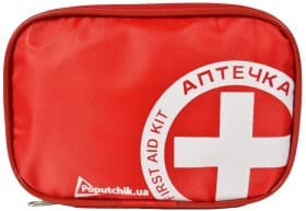 Аптечка автомобільна Poputchik АМА-1 у м'якому чохлі 02-006-M