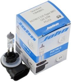 Автолампа Jahn Standard H27W/2 PGJ13 27 W прозрачная 1184881