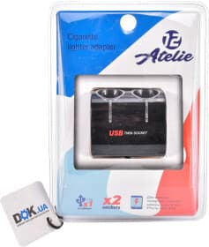 Разветвитель прикуривателя с USB 12 Atelie 951821