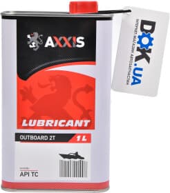 Моторное масло 2T Axxis Outboard полусинтетическое