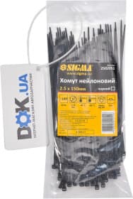 Стяжка Sigma 2502051 150 мм 2,5 мм 100 шт