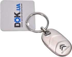 Брелок Citroen / Peugeot с логотипом серый AMC0801319