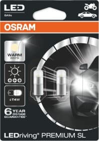 Автолампа Osram LEDriving Premium T4W BA9s 0,8 W 3850WW-02B Автолампа Osram LEDriving Premium T4W BA9s 0,8 W 3850WW-02B