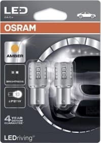 Автолампа Osram LEDriving Standard P21W BA15s 2 W 7456YE-02B