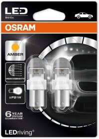 Автолампа Osram LEDriving Premium P21W BA15s 2 W 7556YE-02B Автолампа Osram LEDriving Premium P21W BA15s 2 W 7556YE-02B