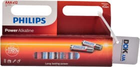 Батарейка Philips Alkaline Power LR03P12W10 AAA (мизинчиковая) 1,5 V 12 шт