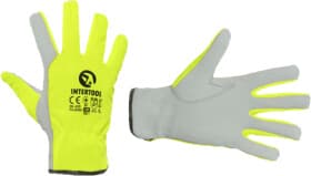 Перчатки рабочие Intertool кожаные зеленые