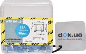 Набір запобіжників WTE WTE-SM15 FL mini 50 шт.