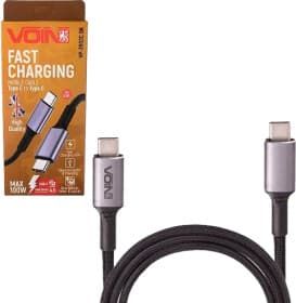 Кабель Voin VP-3502CBK type-C - type-C 2 м