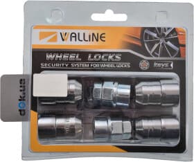 Комплект гаек-секреток с ключом WALLINE 416445X2