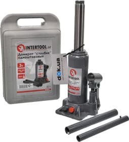 Домкрат Intertool бутылочный гидравлический 3 т GT0052