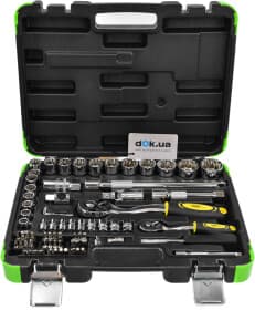 Набор торцевых головок и комплектующих JBM 53074 1/2", 3/8", 1/4" (74 пр.)