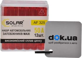 Набор предохранителей Solar AF325 FX maxi (mega) 12 шт.