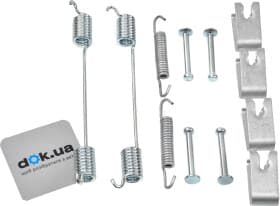 Монтажный комплект барабанных тормозных колодок