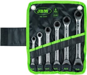 Набір ключів тріскачок накидних JBM 54101 8-19 мм 6 шт