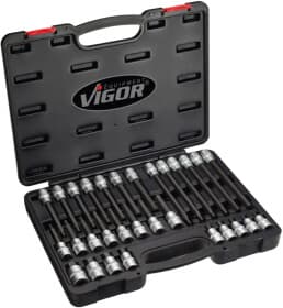Набір торцевих головок Vigor v1919 1/2" (30 пр.)