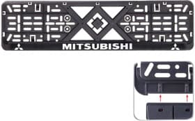 Рамка номерного знака Eurotermix 50276 цвет черный на Mitsubishi