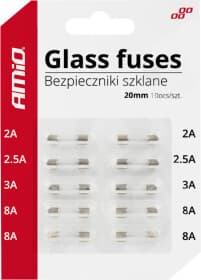 Набір запобіжників Amio 02394 FGL2 mini 10 шт.