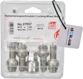 Комплект болтов-секреток с ключом Febi 270572764