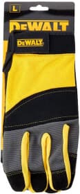 Перчатки рабочие DeWALT неопреновые с кожаными вставками черные