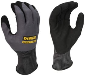 Перчатки рабочие DeWALT нейлоновые с нитриловым покрытием черные