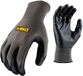 Перчатки рабочие DeWALT нейлоновые с нитриловым покрытием коричневые