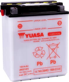 Аккумулятор Yuasa 6 CT-14,7-L YuMicron YB14-A2