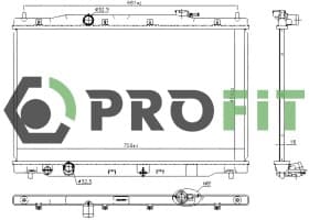 Радіатор охолодження двигуна Радіатор охолодження двигуна