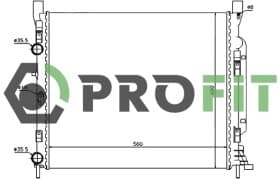 Радіатор охолодження двигуна Радіатор охолодження двигуна
