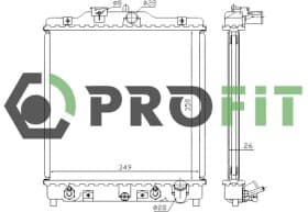 Радиатор охлаждения двигателя