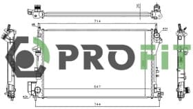 Радиатор охлаждения двигателя