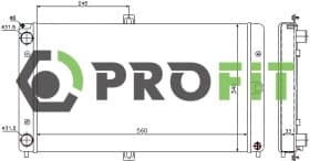 Радиатор охлаждения двигателя