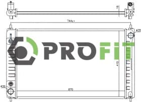 Радиатор охлаждения двигателя