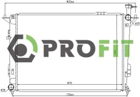 Радиатор охлаждения двигателя