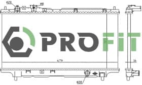 Радиатор охлаждения двигателя