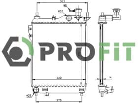 Радиатор охлаждения двигателя