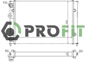Радиатор охлаждения двигателя Profit 17400014