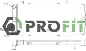 Радиатор охлаждения двигателя Profit 17400018