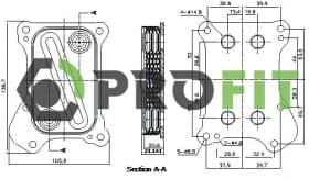 Оливний радіатор двигуна