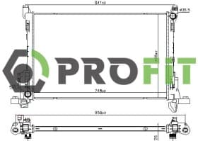 Радіатор охолодження двигуна