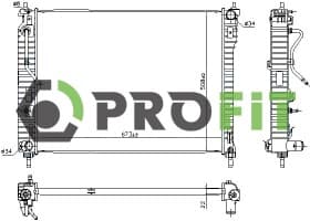 Радиатор охлаждения двигателя