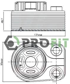 Масляный радиатор двигателя