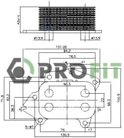 Оливний радіатор двигуна