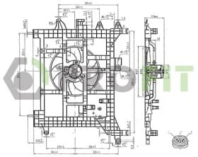 Вентилятор системы охлаждения двигателя