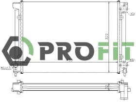 Радиатор охлаждения двигателя Profit 17400015