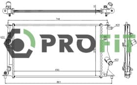 Радиатор охлаждения двигателя