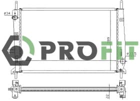 Радиатор охлаждения двигателя