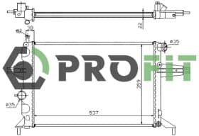 Радиатор охлаждения двигателя Profit 17400372
