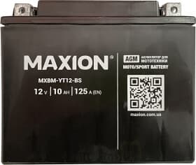 Акумулятор Maxion 6 CT-10-L MXBM-YT12-BS