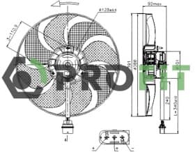Вентилятор системы охлаждения двигателя Вентилятор системы охлаждения двигателя
